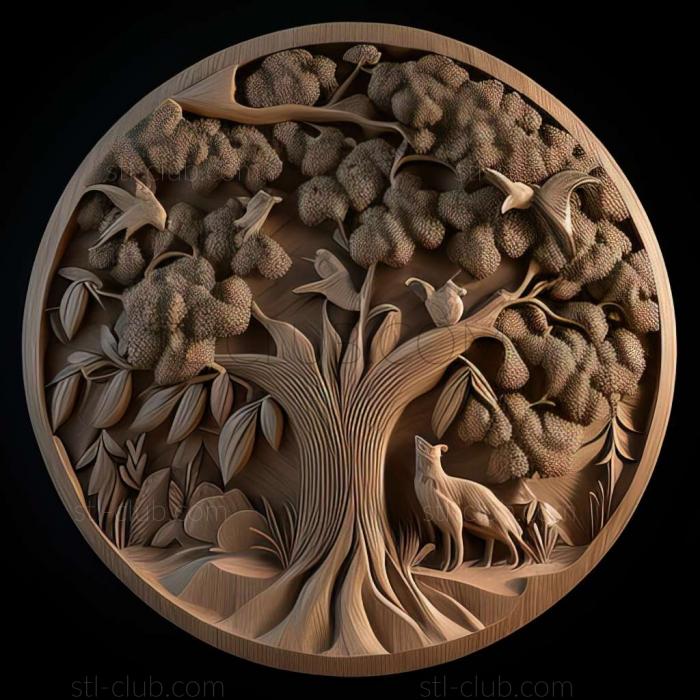 3D model oak (STL)